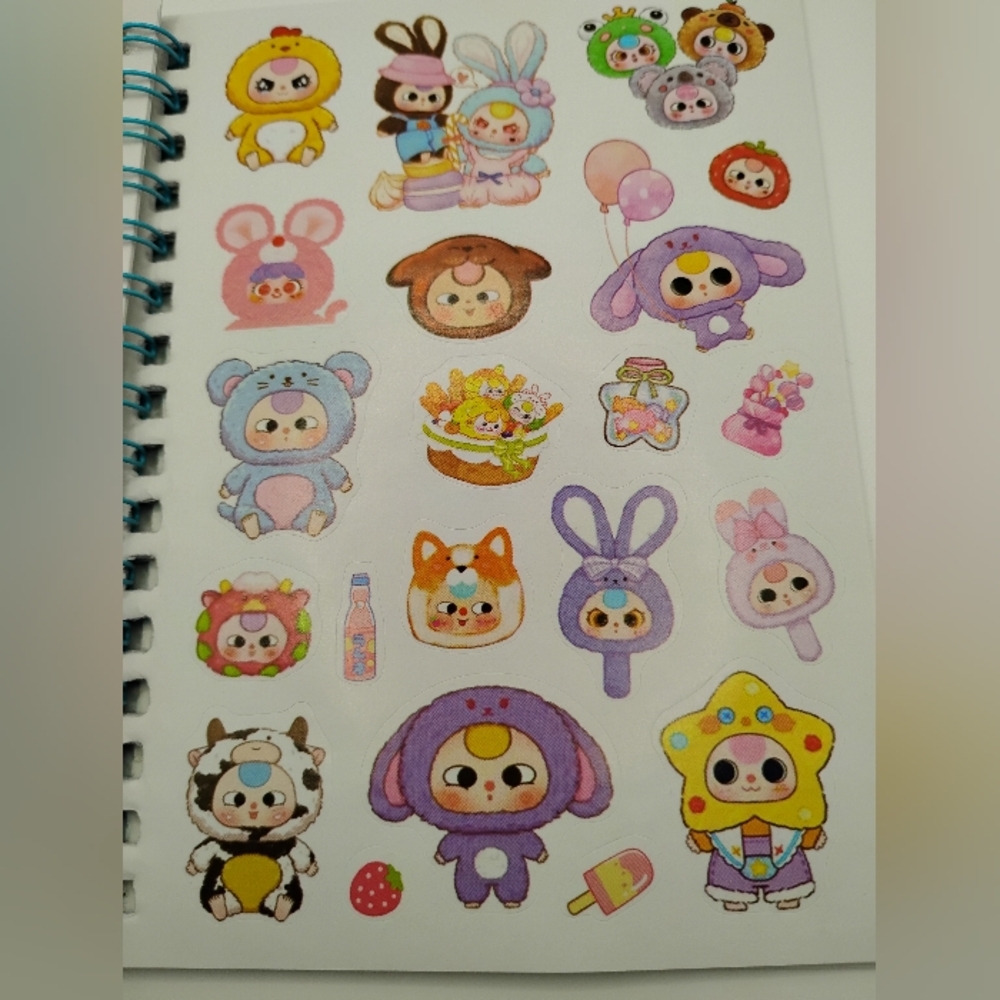 4 Baby Three Notebook And Stickers Journal Set - Picture 3 of 4